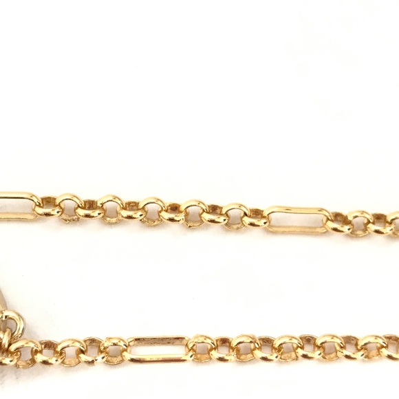 TALBOTS Statement Necklace Pink and Gold Long Length Circle Disc - Picture 11 of 12